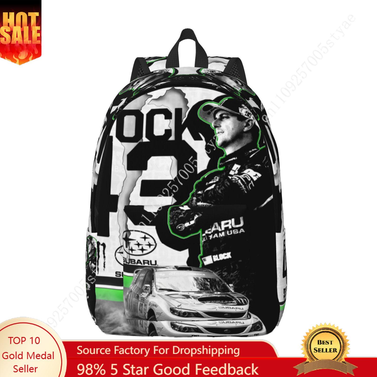 Fashion Backpack Women - Ken Block 43 Mochila ligera de