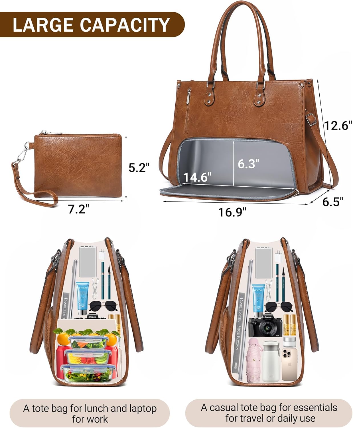 Bolso Tote 2 en 1 para Portáti - Laptop Backpack 15.6 reseña y precio