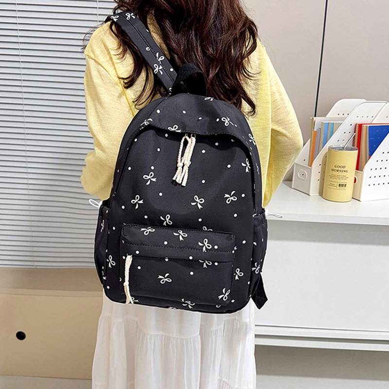 Mochila con estampado de lazo, - School Backpack Teen reseña y precio