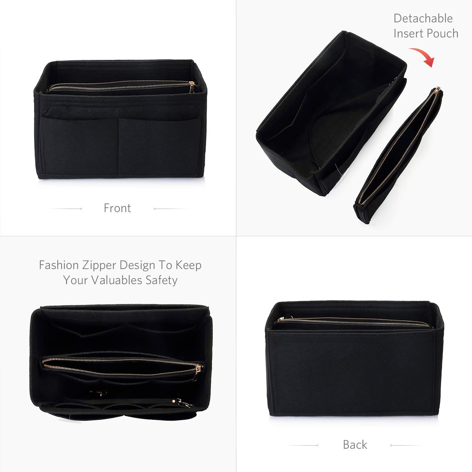 Inserto organizador de bolso d - Backpack Insert Organizer reseña y precio